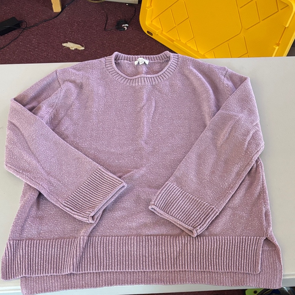 Ella Moss Lavender Crew Neck Sweater